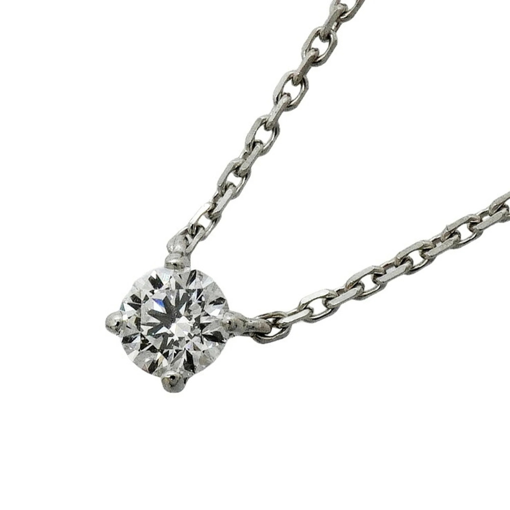 Cartier Solitaire Necklace, 1PD (18K White Gold), Diamond, Ladies' - Picture 1 of 8